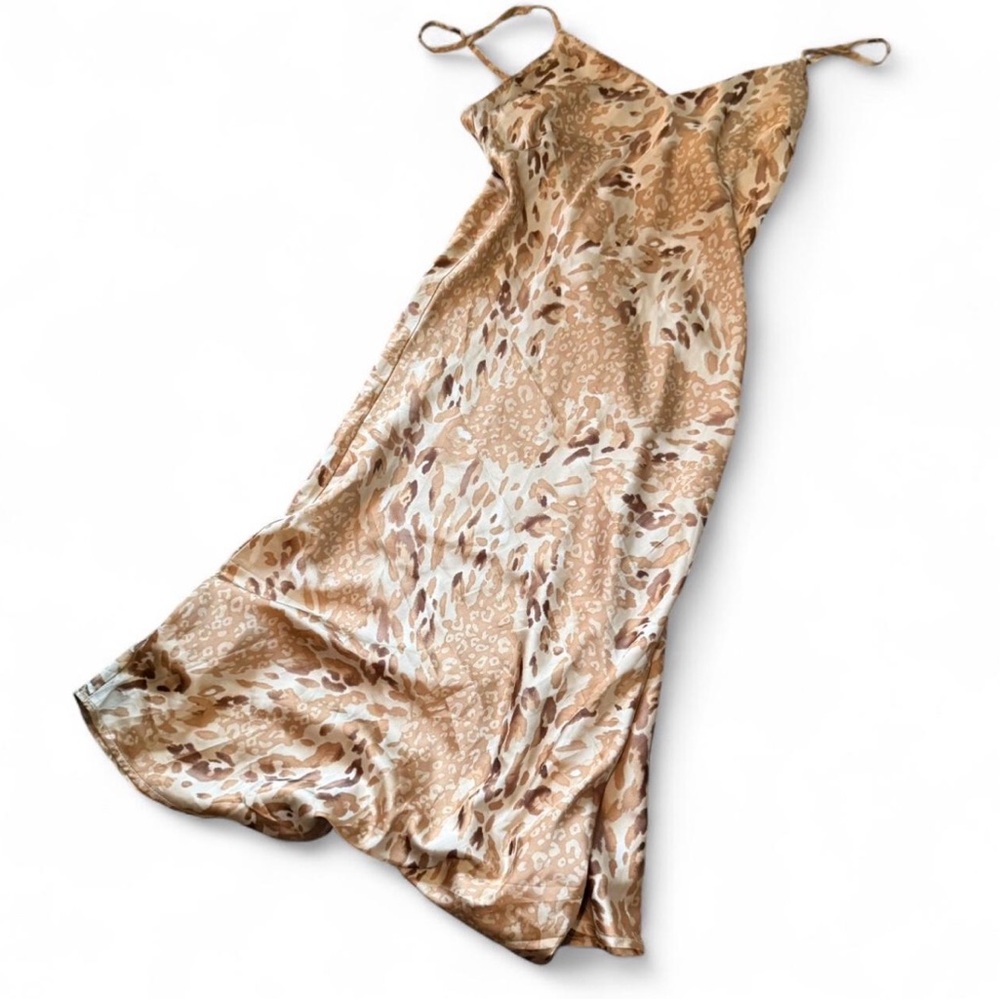 Animal print forever21 Y2K slip dress, size S